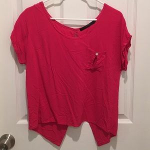Hot pink blouse